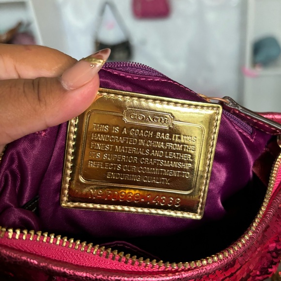 Y2K Coach Poppy Sequin lurex bag 💖 - Picture 8 of 8